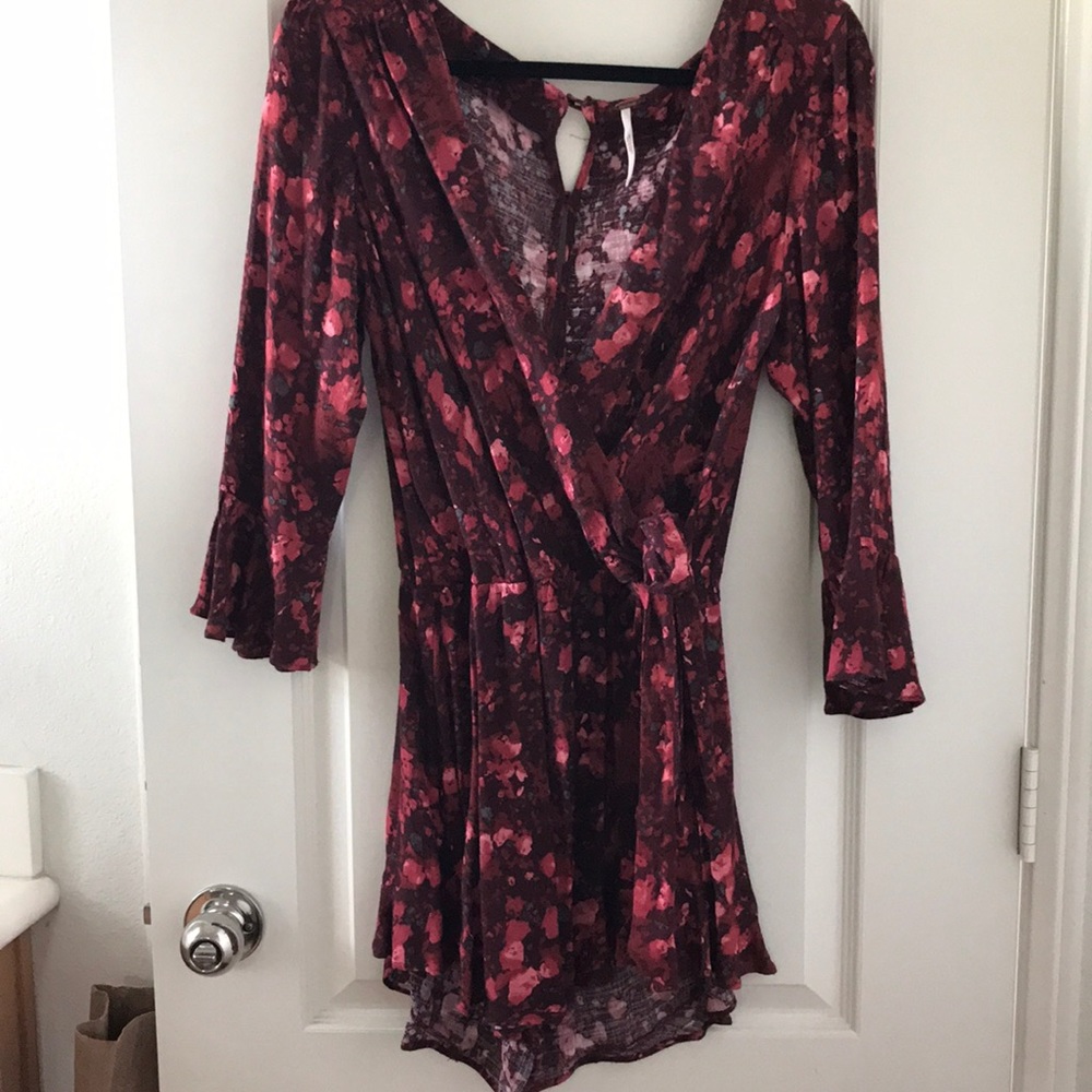 Free people she's right ruffle romper
